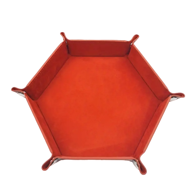Plateau de dés pliable - Orange