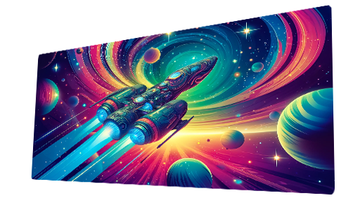 Playmat Galaxy - Colorful Starship